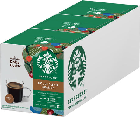 Starbucks by Dolce Gusto Kapseln House Blend Grande – 36 Kaffeetassen für 36 Tassen Kaffee