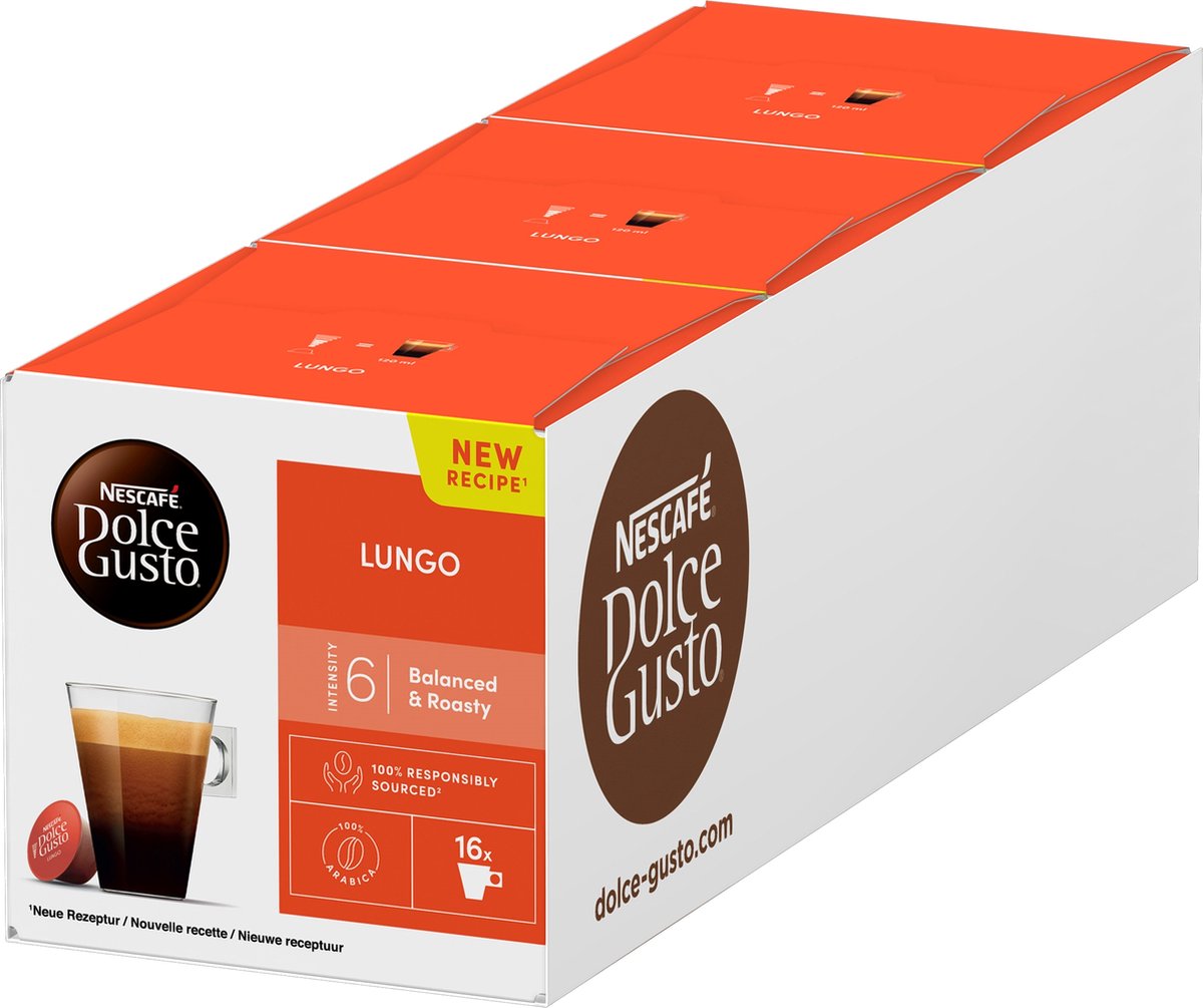 Nescafé dolce gusto capsules lungo - 48 koffiecups voor 48 koppen koffie