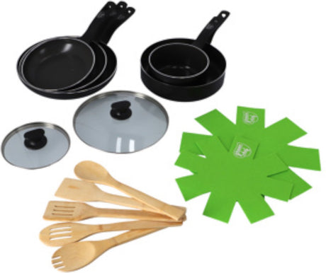 Green Chef Greenchef Pfannenset 14-teilig schwarz