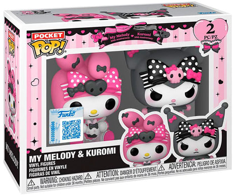 Funko Pocket Pop! Sanrio – Exklusive Spezialserie zum 50-jährigen Jubiläum von My Melody und Kuromi zum 20-jährigen Jubiläum