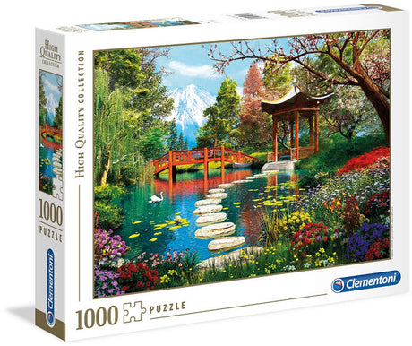 Clementoni – Puzzle – 1000 Teile – Fuji-Garten – hochwertige Kollektion – Puzzle für Erwachsene