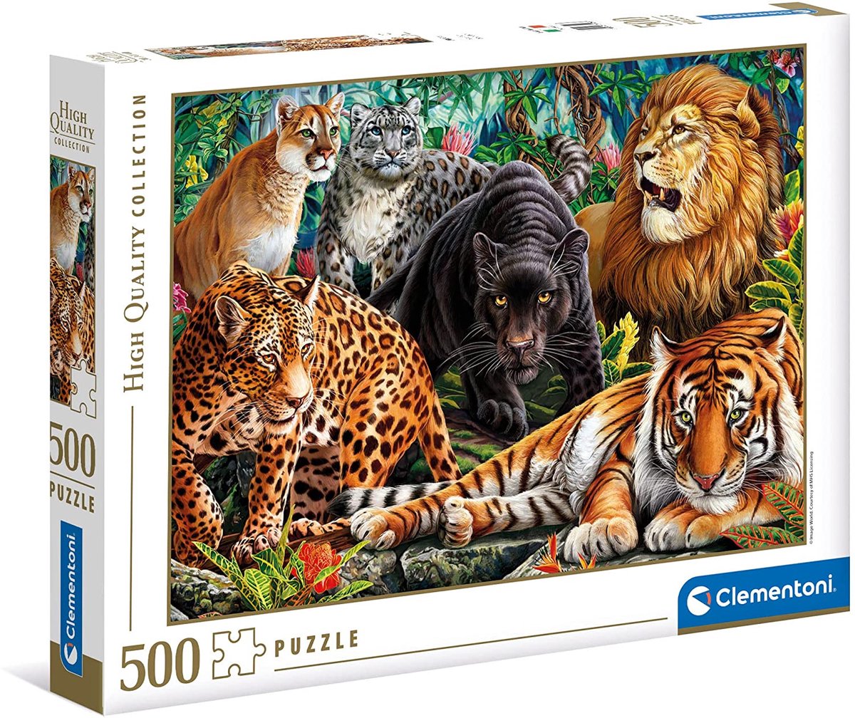 Clementoni Puzzle Wilde Fette, 500st.