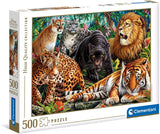 Clementoni Puzzle Wilde Fette, 500st.