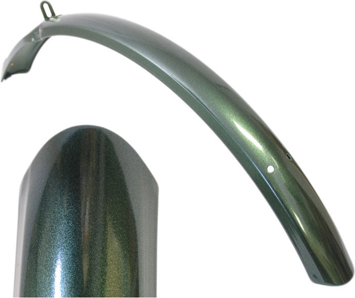 Hulzebos Cycle Parts B.V. VWP Kotflügel vorne 26-28 Zoll Stahl metallic grün