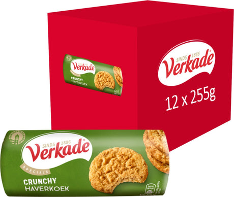 Verkade - Keks - knuspriger Haferkuchen - 12 x 255 Gramm