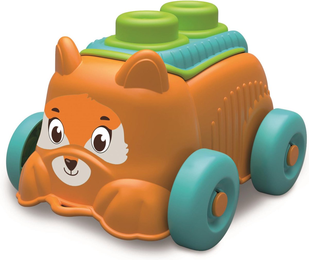 Clementoni Soft Clemmy – Eimer mit Bauset und Hund – weiche Stapelblöcke – Spielzeug für Babys ab 6 Monaten