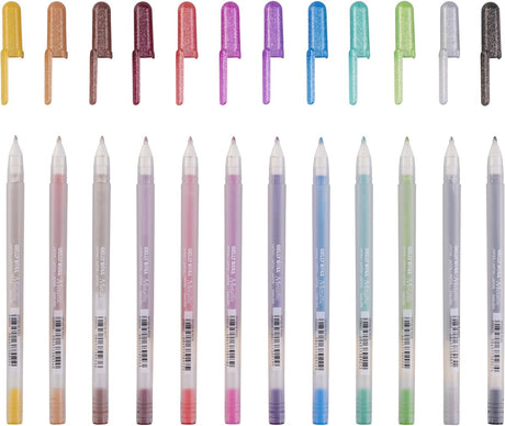 Sakura einzigartige Sammlung von 12 Gelly-Rollen in Metallic-Optik