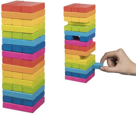 Goki Balancierturm – Regenbogen – 48 Blöcke – Holz – 4 Jahre