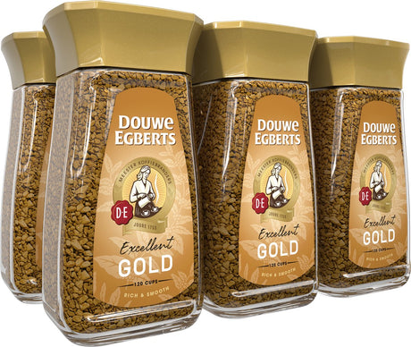 Douwe egberts gold oploskoffie - 6 x pot van 200 gram