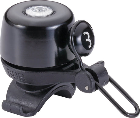 Bbb cycling noisy fietsbel – lichtgewicht fietsbel racefiets en e-bike – fietsbel met elastiek – zwart – bbb-17