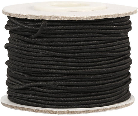 Creativ Company Gummiband Stärke 1mm schwarz, 25m