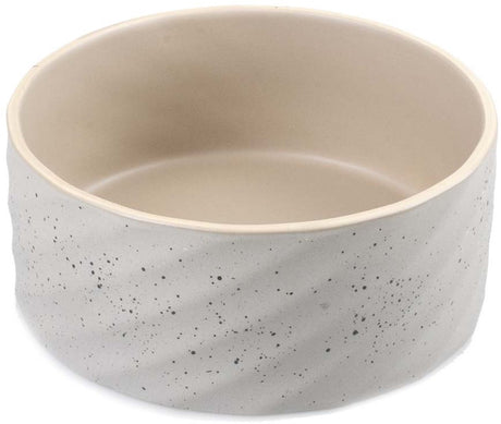 Duvo plus Dinner Time Essschüssel Stein Wavy Dune M-1250ml-18x18x7,5cm graugrün