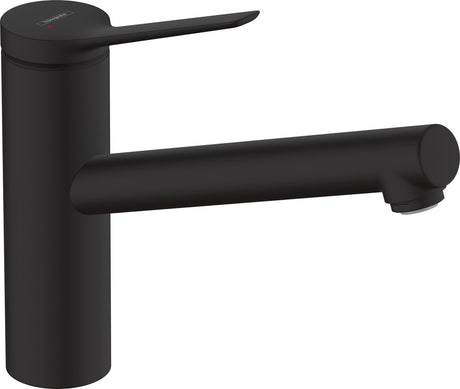 Hansgrohe Zesis M33 – Küchenmischbatterie – Einhebelbedienung – Größe 150 mm – 1 Strahlfunktion – mattschwarz