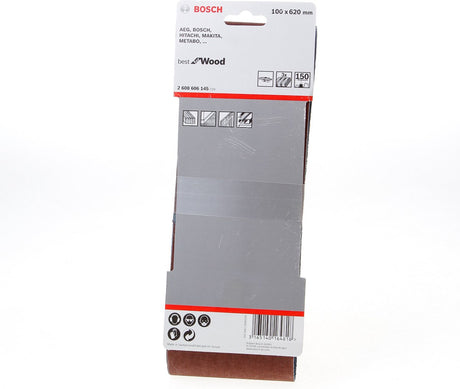 Bosch 3 Reifen 100x620 bestes Holz+Lack, 150