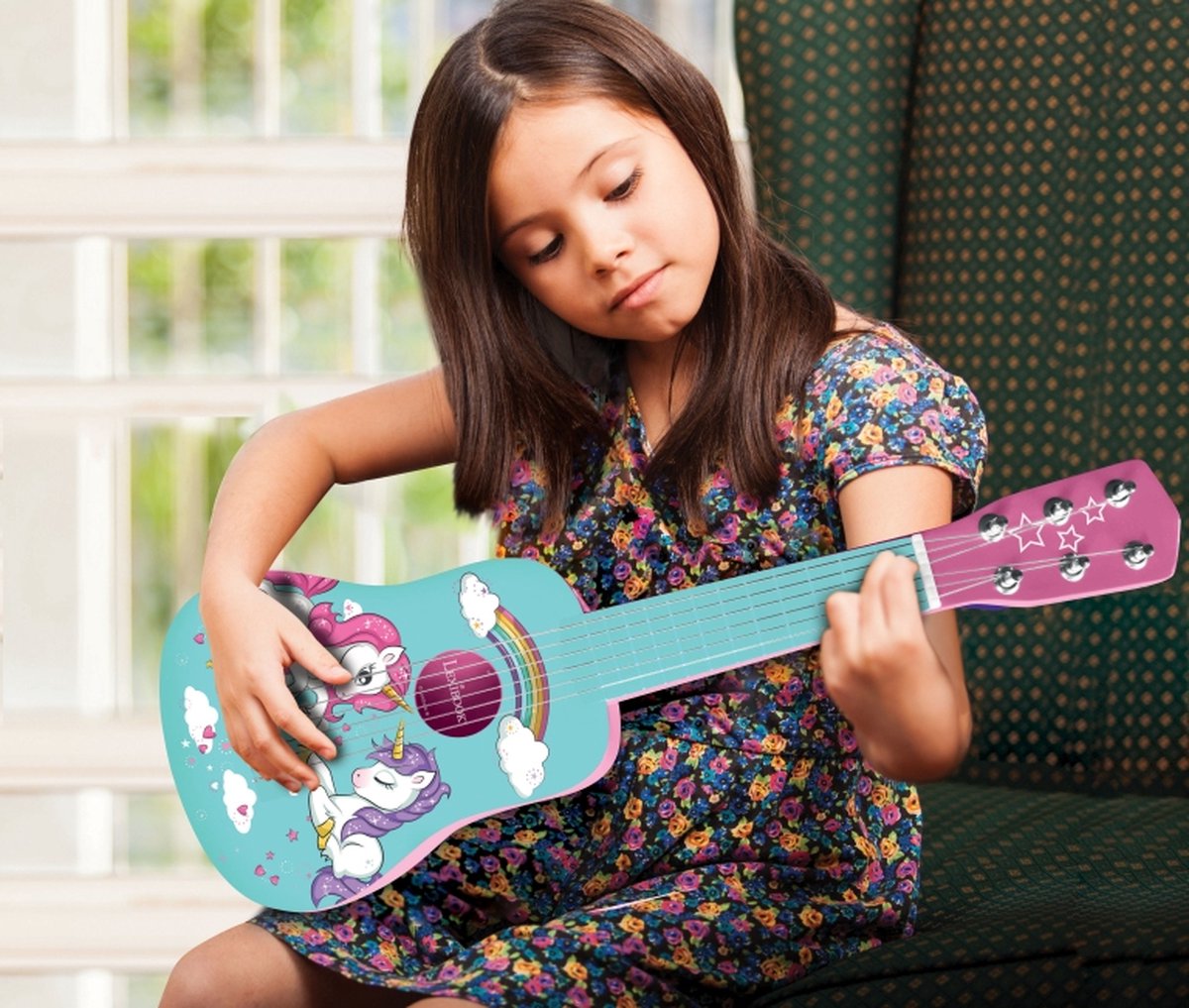 Lexibook mein erstes Holzgitarren-Einhorn – 21'' 53 cm