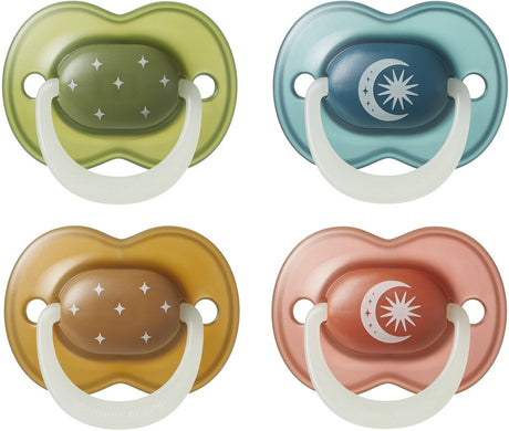 Tommee Tippee Nightglow Schnuller leuchtet im Dunkeln – 18–36 Monate – 4 Stück – kieferorthopädischer Schnuller – 100 % BPA-frei – Nachtfarben