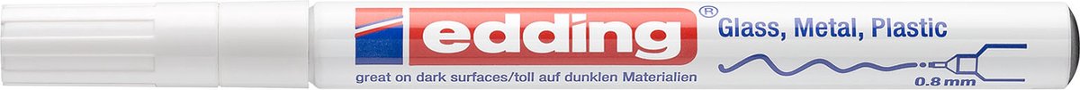 Edding • 780 Lackmarker 0,8 mm rund weiß