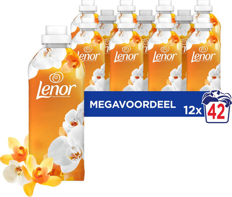 Lenor Weichspüler Amber Orchidee – 12 x 42 Wäschen
