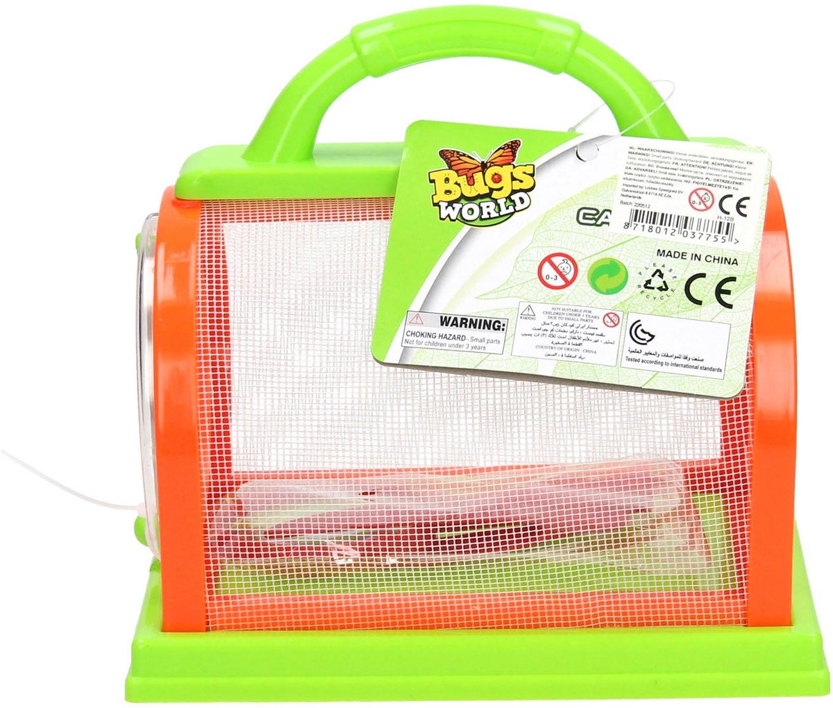 Lobbes-Spielzeug, z. B. Insektenbeobachtungsbox gelbgrün, 3-tlg.