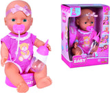 Neugeborene Babypuppe mit Zubehör, 4-tlg.