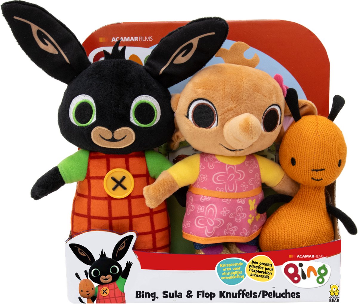 Bing, Sula-Flop-Kuscheltiere, 3er-Set