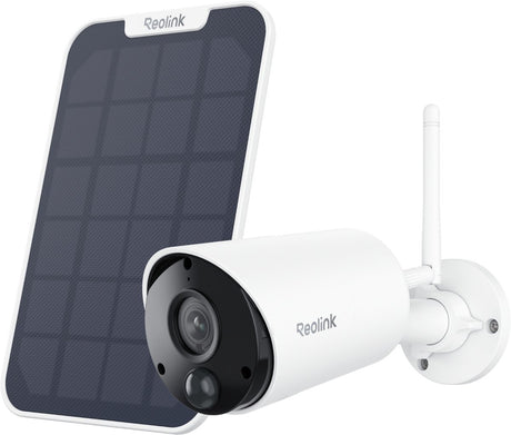 Reolink 5 MP Outdoor-WLAN-Batteriekamera – intelligente Erkennung – keine monatlichen Gebühren – Argus-Serie B320 + Solarpanel