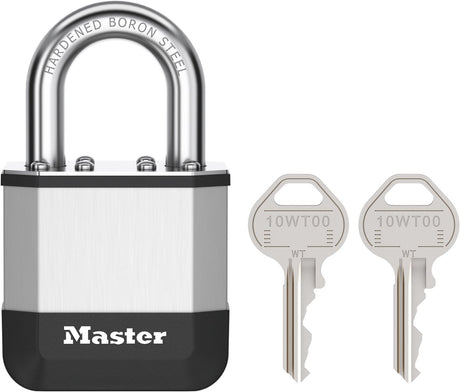 Masterlock elite - hangslot - 45mm - korte beugel - weerbestendig - inbraakwerend - buitenslot - inclusief 2 sleutels