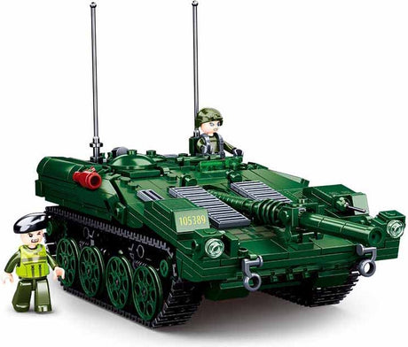 Sluban Modelbricks STRV 103 Kampfpanzer – Konstruktionsspielzeug – Bauset mit 692 Bausteinen – M38‑B1010 – ab 8 Jahren