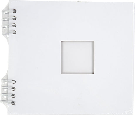 Creativ Company Scrapbook mit Spiralbindung, Größe 20x20 cm, 250 g, weiß, 1 Stück