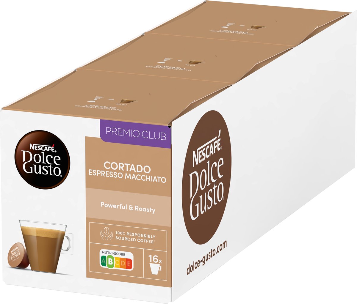 Nescafe Dolce Gusto Cortado Espresso Macchiato (3x 16 Tassen)