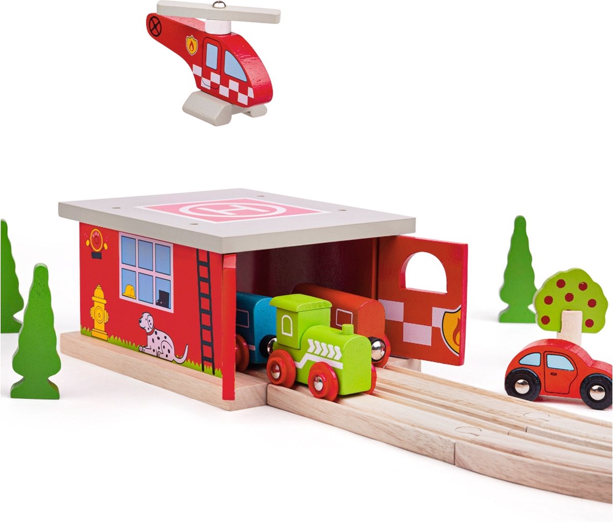Bigjigs Holzschienen – Feuerwache