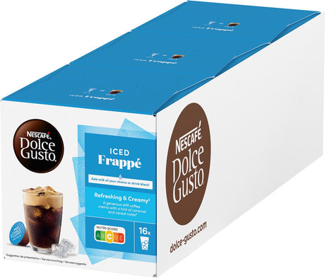 Nescafé Dolce Gusto Kapseln Iced Frappé – 48 Kaffeetassen für 48 Tassen Kaffee