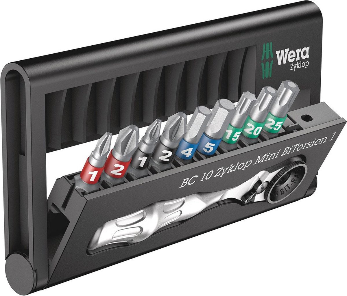 Wera Bit-Sortiment, Bit-Check 10 Zyklop Mini Bitorsion 1, 10-teilig - 1 Stück(e) - 05057418001