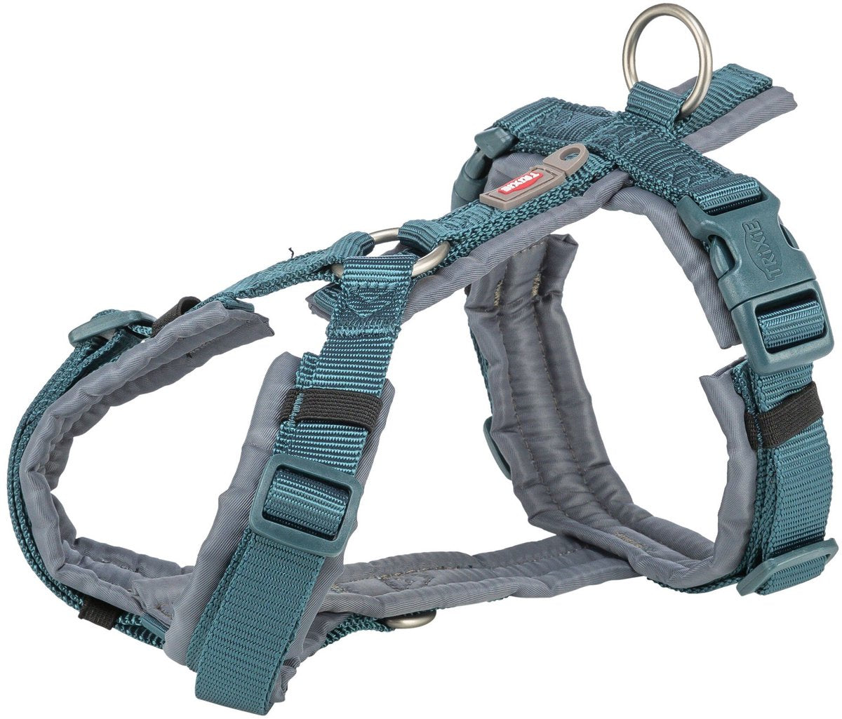 Trixie Hund härter Premium Trekking Benzinblau Graphit Grau