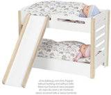 Goki Puppen-Etagenbett aus Holz mit Rutsche