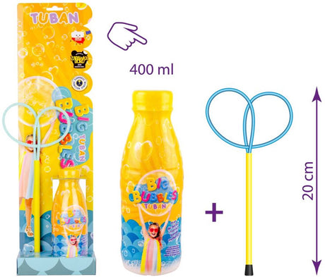 Tuban - Set – Seifenblasenring Mini-Schmetterling + Flüssigkeit 400 ml