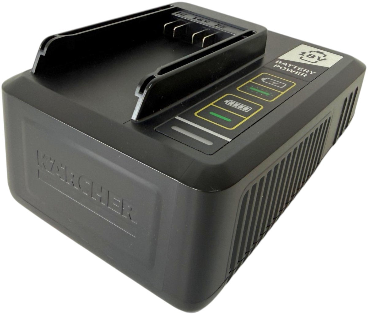 Kärcher 18 Volt Schnellladegerät – geeignet für Akkus mit 18V 2,5 Ah oder 5,0 Ah