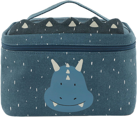 Trixie Lunchtasche - mr.triceratops - Kühltasche für Kinder - mit Namensschild - Thermotasche fürs Mittagessen - Blau - Dino
