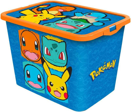 Pokémon-Aufbewahrungsbox Junior 23 Liter blau orange