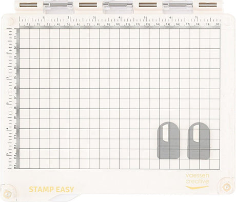Vaessen creative stempelhulp - stamp easy - 22 x 16,6 cm - magnetisch - antislip