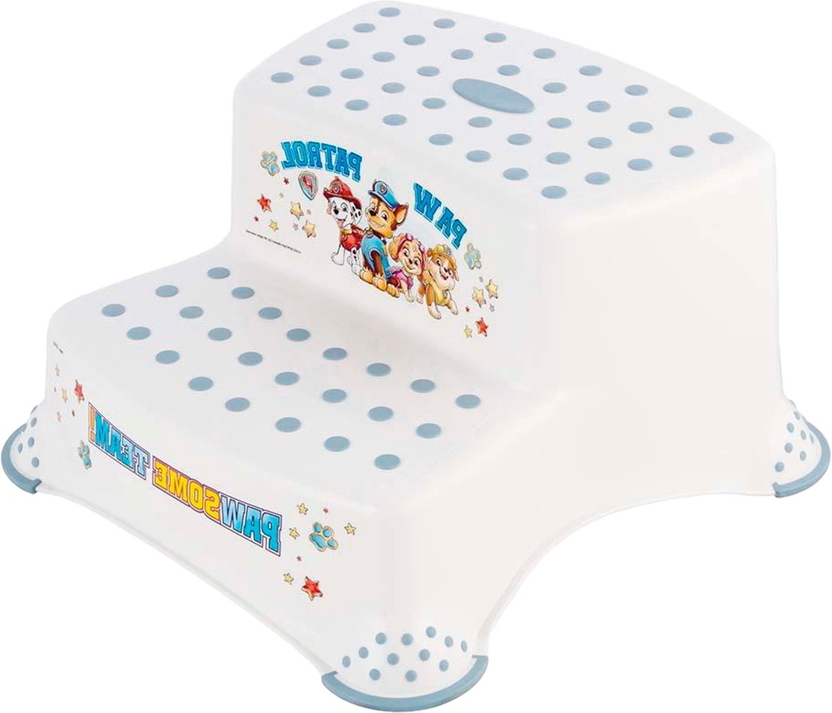 Keeper Paw Patrol – Stufe – rutschfeste Plattform – max. 120 kg – weiß blau 2 Stufen