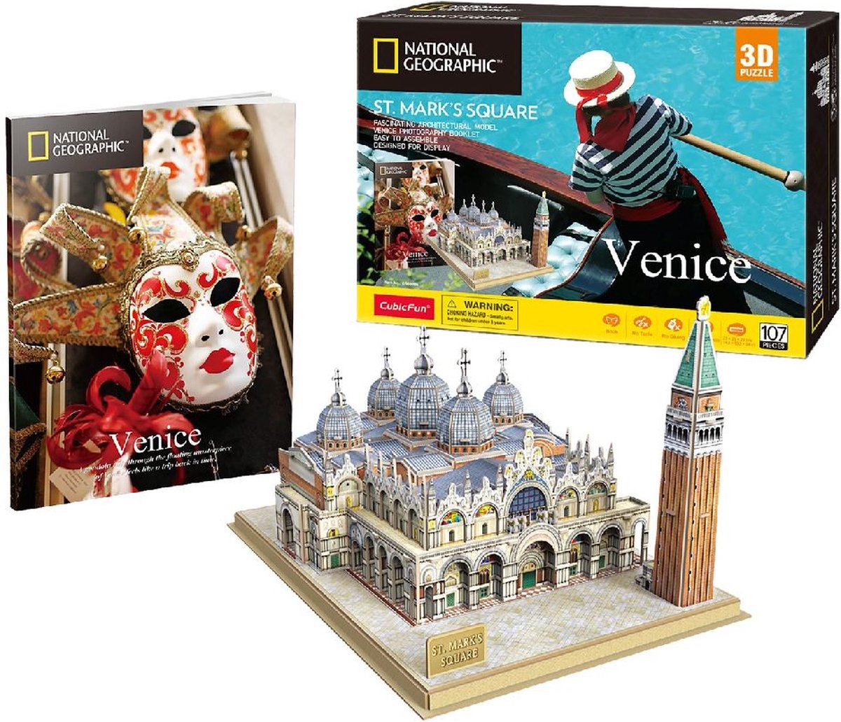 Kubisches lustiges 3D-Puzzle von der Piazza San Marco (2010315)