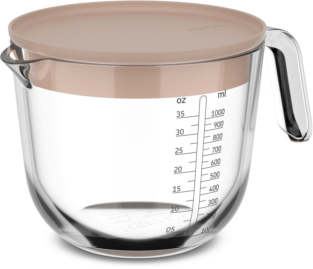 Mepal Messbecher mit Deckel – Chef It – Kreide – 1000 ml