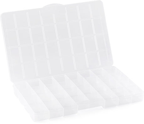 Vaessen creative opbergbox – opbergdoos met deksel 34,7 x 21,8 x 3,5 cm - 32 vakjes