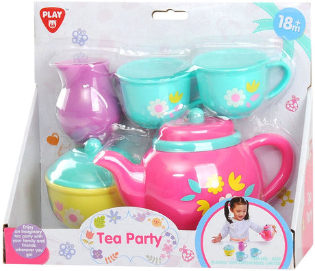 Playgo Teeservice Blumenspielset - 7-teilig.