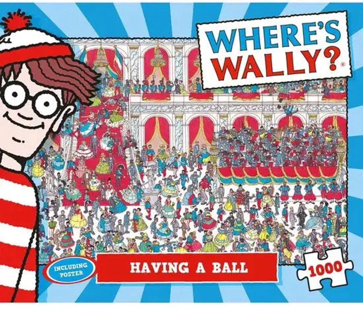 Plenty gifts where's wally having a ball puzzel 1000 stukjes