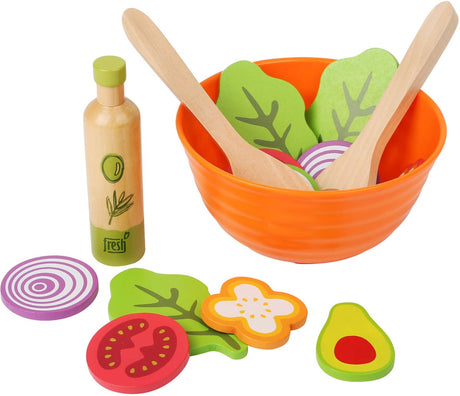 Small Foot - Holzspielset, Essen, Salat, 15-teilig,