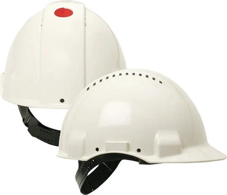 3 m Schutzhelm Uvicator Pinlock-Belüftung Kunststoffschweißband weiß G3000CUV-VI