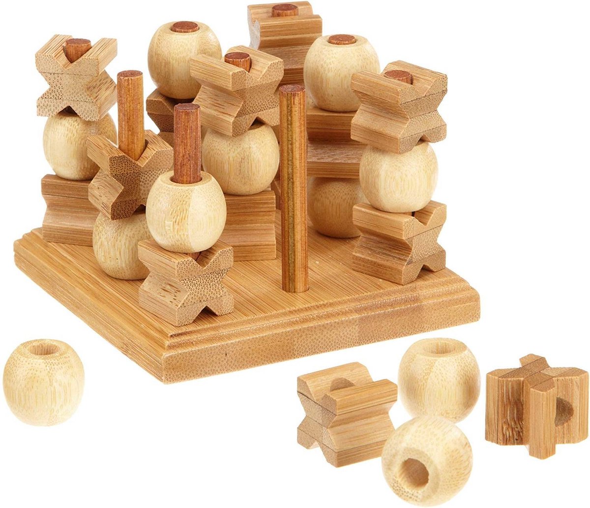 Philos Tic Tac Toe 3-D, Bambus