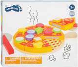 Kleines Fußholz -Snijing -Spiel bleibt Pizza -Set, 21dlg.